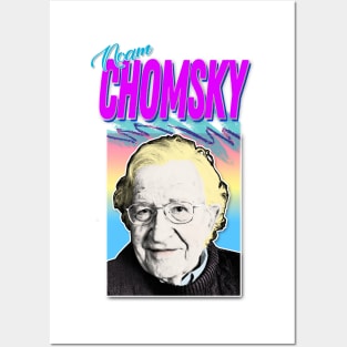 Noam Chomsky Retro 80s Styled Design Posters and Art